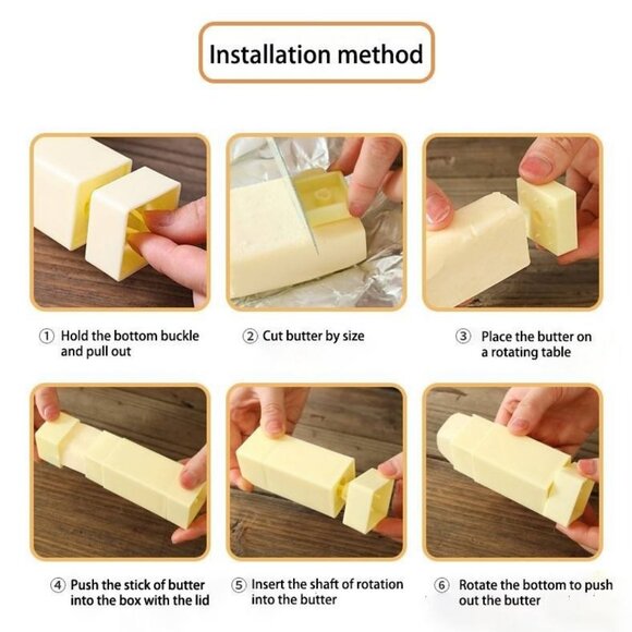 Butter Spreader and Butter Stick Holder & Butter Slicer Cutter Container Dish - Picture 9 of 9